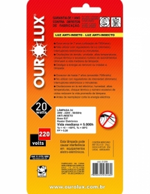 LUZ ANTI-INSETO OUROLUX 20W